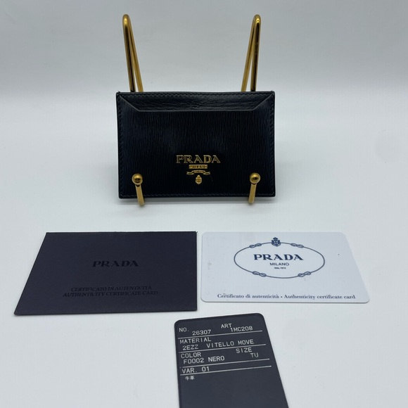 Prada Handbags - Prada Leather Card Case Wallet